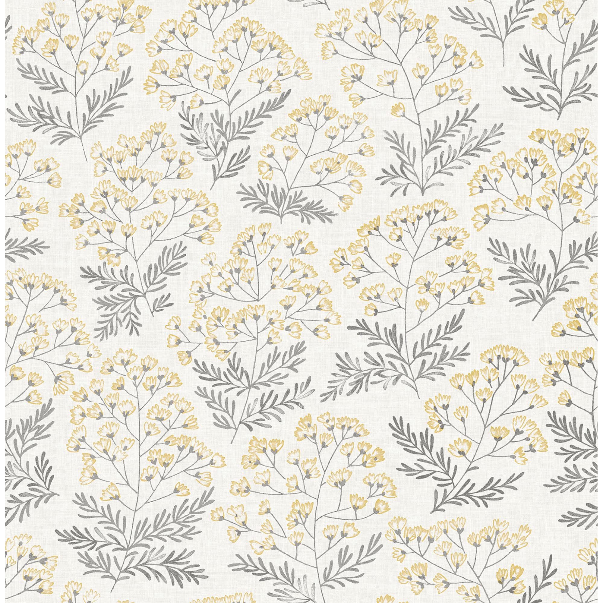 NuWallpaper Yellow Wethersfield Peel & Stick Wallpaper